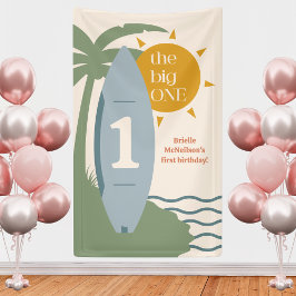 "The big ONE" Surfstrand 1. Party zum Geburtstag Banner