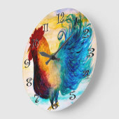 The big red rooster wall clock. große wanduhr (Winkel)