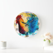 The big red rooster wall clock. große wanduhr (Zuhause)