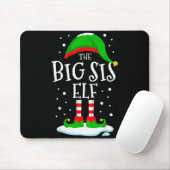 The Big Sis Elf Christmas Family Matching Xmas Sis Mousepad (Mit Mouse)