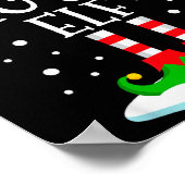 The Big Sis Elf Christmas Family Matching Xmas Sis Poster (Ecke)