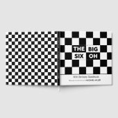 The Big Six Oh Black White Checkered 60th Birthday Gästebuch (Voll)