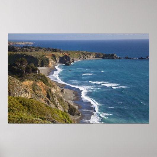 The Big Sur Küstenlinie in Kalifornien, USA Poster (Vorne)