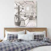 The bindery of Laurens Janszoon Koster Leinwanddruck (Insitu (Schlafzimmer))