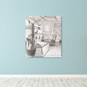 The bindery of Laurens Janszoon Koster Leinwanddruck (Insitu (Holzboden))