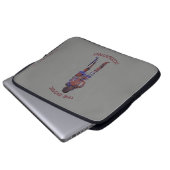 "The Bionic Accountant" Laptopschutzhülle (Vorne Knopf)