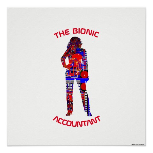 "The Bionic Accountant" Poster (Vorderseite)
