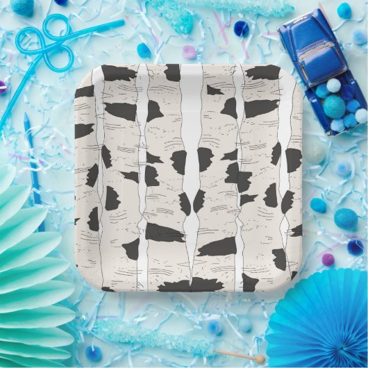 The Birch Trees Paper Plates Pappteller (Party)