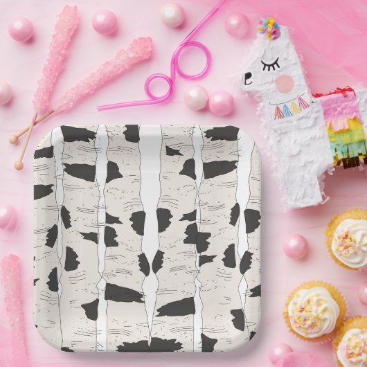 The Birch Trees Paper Plates Pappteller (Party)