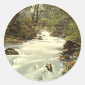 The Birks o'Aberfeldy, Perth and Kinross, Schottla Runder Aufkleber (Vorderseite)