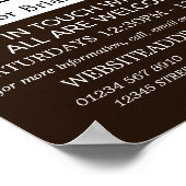 The Birth of Christ, Christian Bible Class Advert Poster (Ecke)