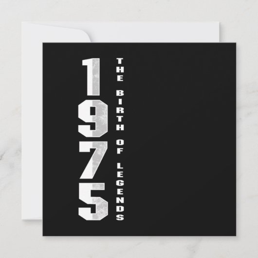 The Birth Of Legends 1975 45 th Birthday Gift Einladung (Vorderseite)