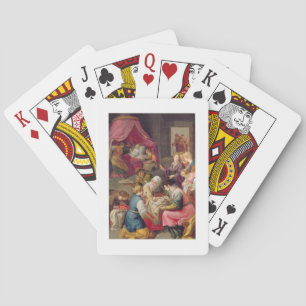The Birth of the Virgin, 1640 (oil on canvas) Spielkarten