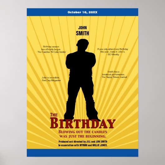 The Birthday Movie Poster (Junge) (Vorne)