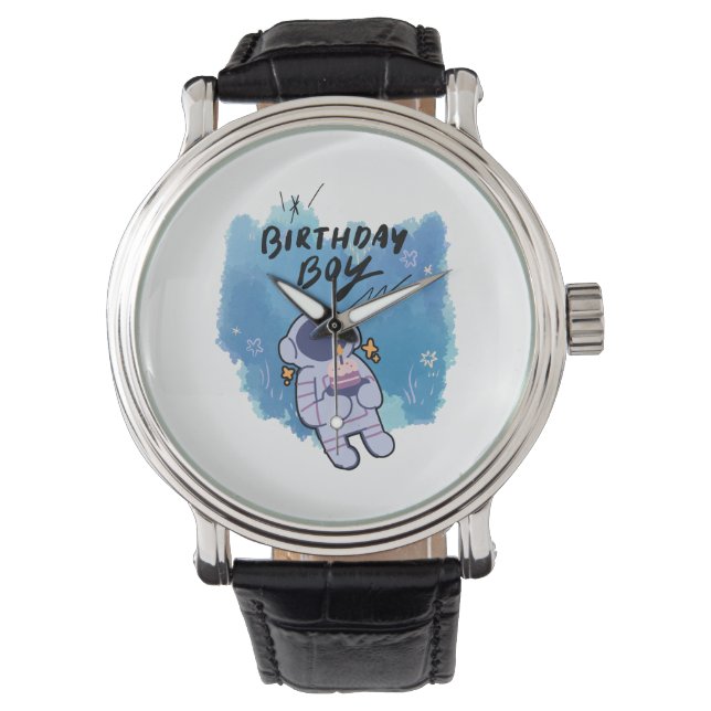 The Birthday Spaceman Armbanduhr (Vorderseite)