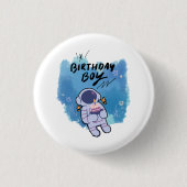 The Birthday Spaceman Button (Vorderseite)