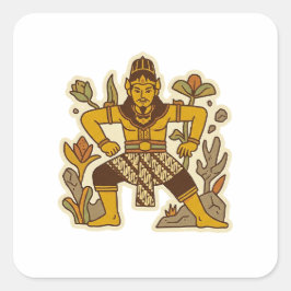 The Bitter Tongue (Serunting Sakti) Quadratischer Aufkleber