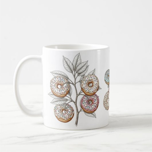 The bizarre artistic "doughnut sprig" cup kaffeetasse (Links)