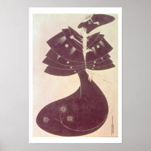 The Black Cape, Illustration für die englische Red Poster