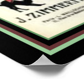 "The Black Cat Fox Trot" 16 x 20 Print Poster (Ecke)