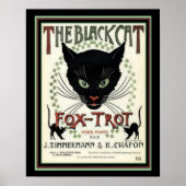 "The Black Cat Fox Trot" 16 x 20 Print Poster (Vorne)