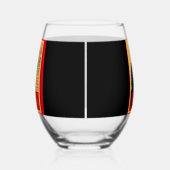 The Black Cat, Le Chat Noir, Art Weinglas Ohne Stiel (Rechts)