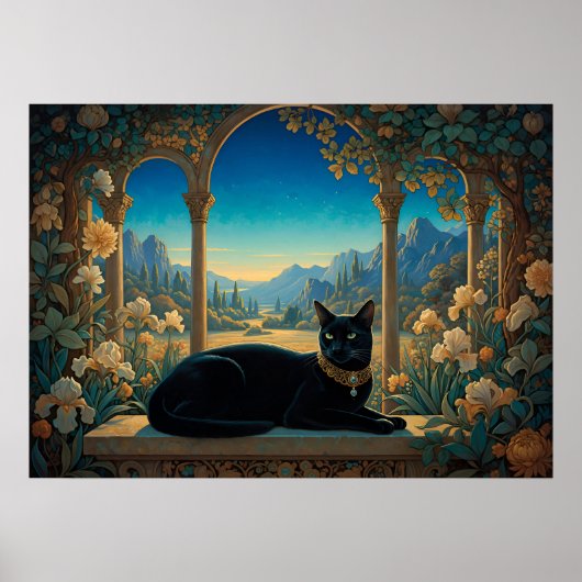 The Black Cat of the Golden Loggia Poster (Vorne)