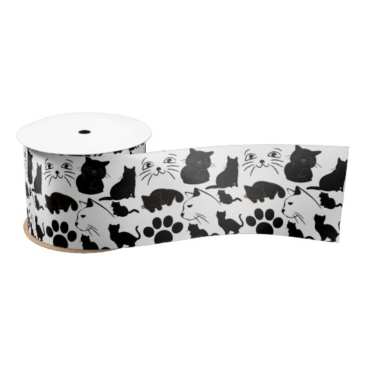 THE BLACK CATS PATTERNS SATINBAND (Spule)