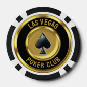 The Black & Gold Coast Spade Las Vegas Poker Club Pokerchips (Rückseite)