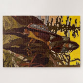 "The Black Knight" von Ivan Bilibin Puzzle (Horizontal)