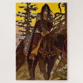 "The Black Knight" von Ivan Bilibin Puzzle (Vertikal)