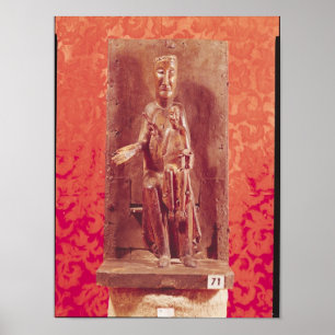 The Black Madonna, Catalan School, 11th century Poster