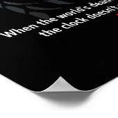 The Black Mamba’s Hourglass Poster (Ecke)