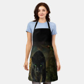 The Black Puma and the Green Macaw Schürze (Getragen)