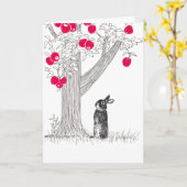 The Black Rabbit and the Apple Tree Karte (Gelbe Blume)