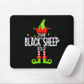The Black Sheep Elf Christmas Matching Pajamas Mousepad (Mit Mouse)
