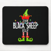 The Black Sheep Elf Christmas Matching Pajamas  Mousepad (Vorne)