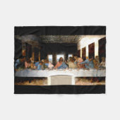 "The Black Supper by Da Vinci" Fleecedecke (Vorderseite (Horizontal))