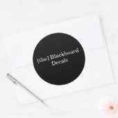 [the Blackboard Decals Sticker] Runder Aufkleber (Umschlag)