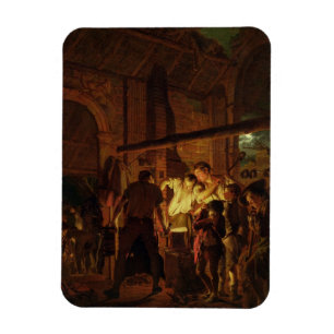 The Blacksmith's Shop (Öl auf Leinwand) Magnet