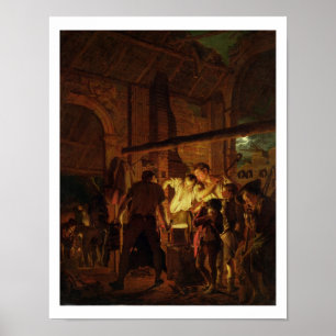 The Blacksmith's Shop (Öl auf Leinwand) Poster