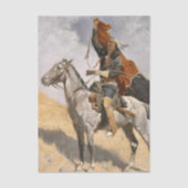 The Blanket Signal by Frederic Remington Seidenpapier (Vorderseite)