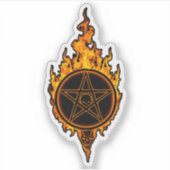 The Blazing Pentagram Aufkleber (Vorderseite)