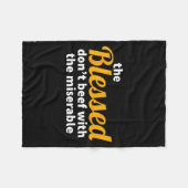 The Blessed Don't Beef With The Miserable - Christ Fleecedecke (Vorderseite (Horizontal))