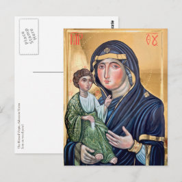 The Blessed Virgin - Advocata Nostra Icon Postkarte