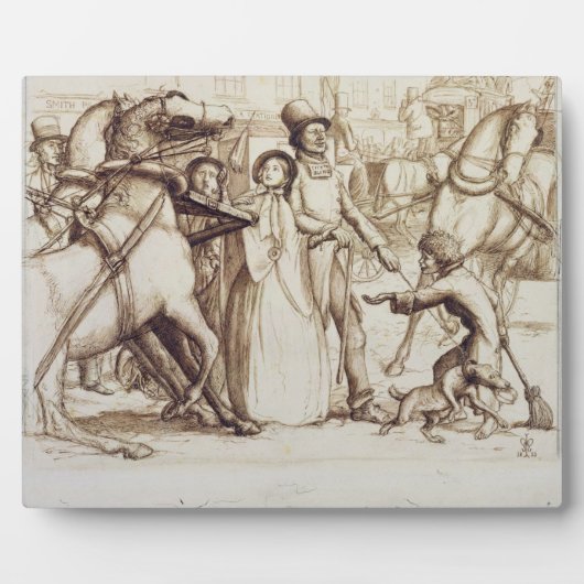 The Blind Man, 1853 (pen, ink, wash and graphite o Fotoplatte (Vorderseite)