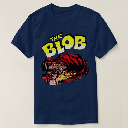 The BLOB Retro Cult Classic Horror Fan Art T-Shirt (Design vorne)