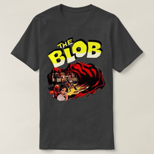 The BLOB Retro Cult Classic Horror Fan Art T-Shirt (Design vorne)