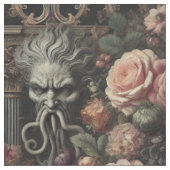 The Bloomeater's Sermon - Gothic Statement Tile Stoff (Nahaufnahme)