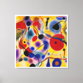 The Blue 10 Abstract Meets Red 6 Leinwanddruck (Vorderseite)